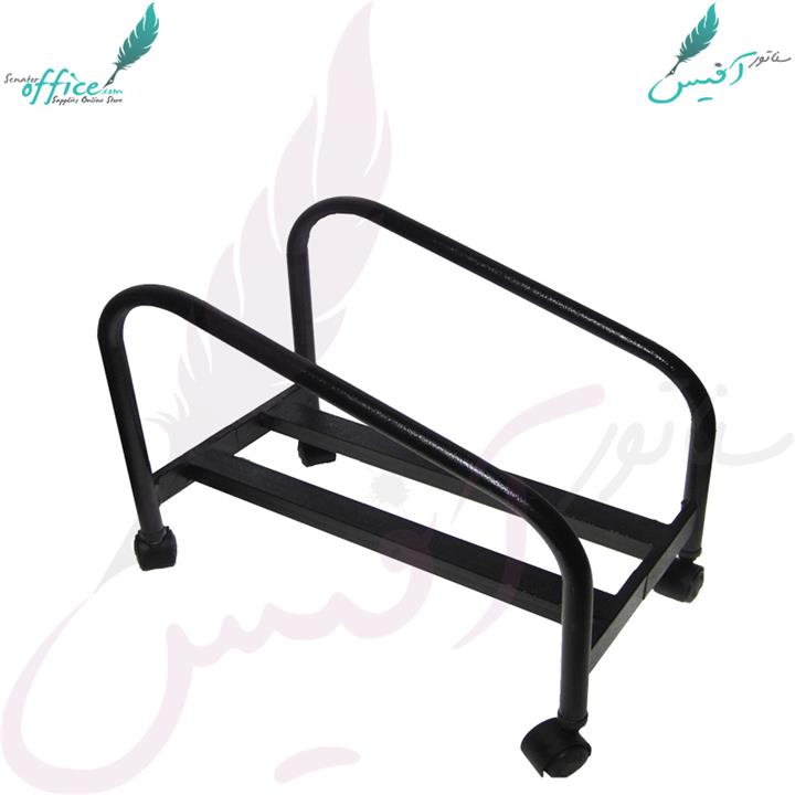 زیر کیسی فلزی چرخدار نگین رنگ مشکی